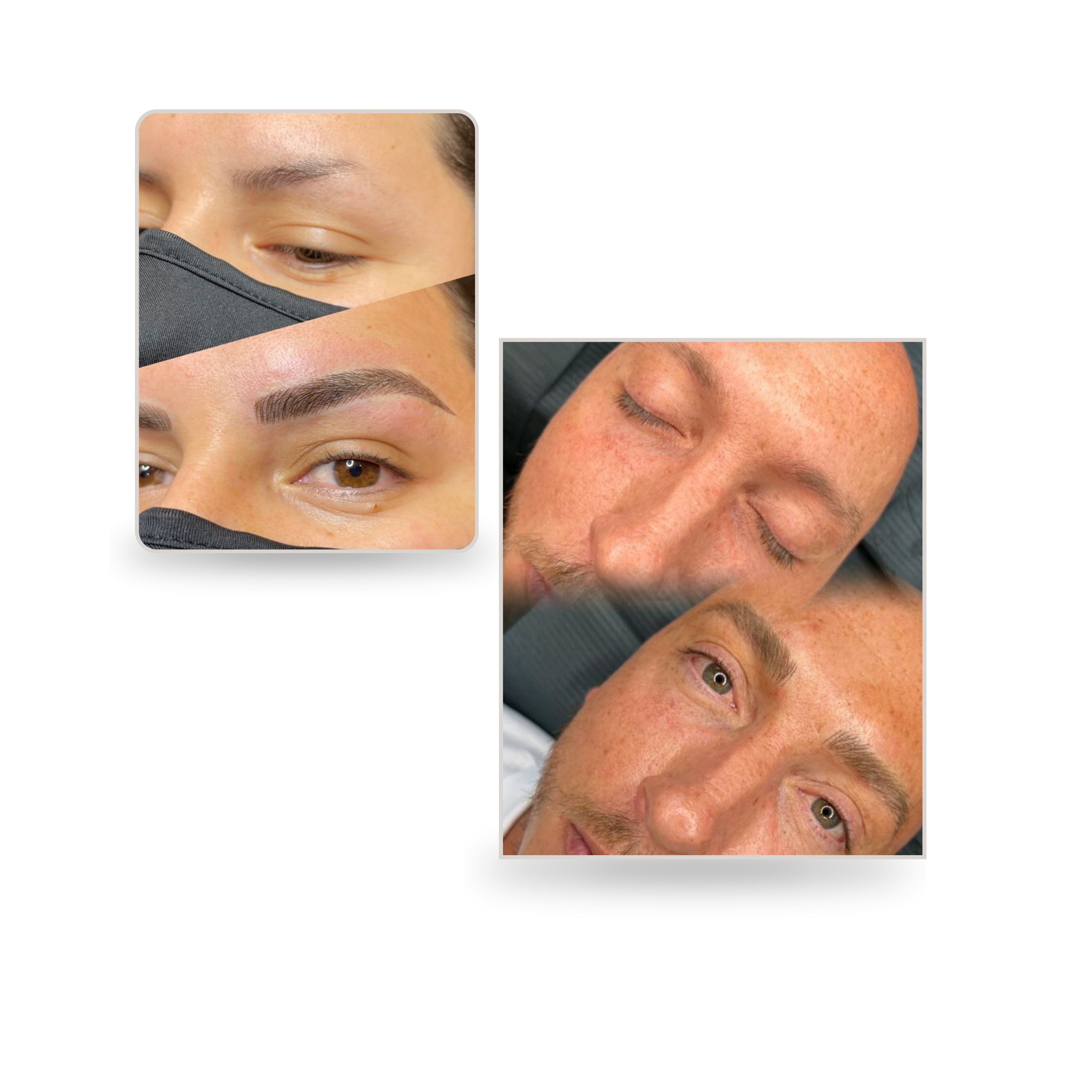 image du avant apres la pigmentations des sourcils